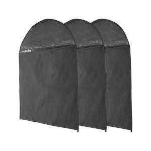 Unique Bargains Dustproof Bottom Opening Garment Bag 3 Pcs - 1 of 4