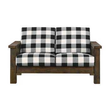 Jovie Gingham Rustic Loveseat - HOMES: Inside + Out
