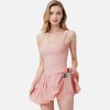 Anna-Kaci Active Women's Sleeveless Fitted Bodysuit Dress with Bubble Hem Skirt and Scoop Neck - 3 of 4