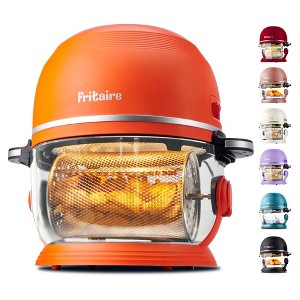 Fritaire Non-Toxic Air Fryer - Glass Air Fryer,  5qt, Teflon-Free, PFOA- Free, w/ Accessories - Rotisserie and Tumbling Basket - 1 of 4