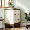 Gulches 3-Drawer File Cabinet, Lateral Filing Cabinet for A4/Letter/Legal Size, Wood Office Storage Furniture Printer Stand - 3 of 4