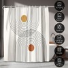 71x74 Boho Geometric Shower Curtain - 100% Polyester - Water-Resistant Bath Curtain - 4 of 4