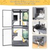 Catio Outdoor Cat Enclosure Window Access, Outdoor Cat House with Wheels, Cage for Cats Indoor - 4 of 4