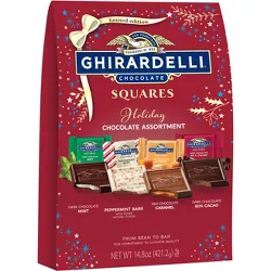 Ghirardelli Holiday Limited Edition Squares Assorted XL Bag - 14.8oz