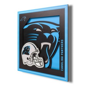 NFL Carolina Panthers 3D Logo Series Wall Art - 12"x12" - 1 of 4