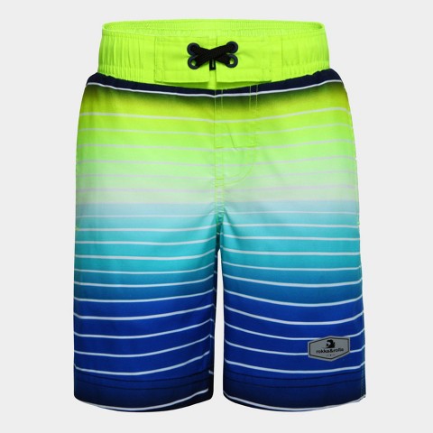 Rokka&Rolla Boys' Swim Trunks-Stripe Neon, size 14-16