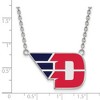 Black Bow Jewelry Sterling Silver Dayton Flyers NCAA Necklace 18 Inch - 2 of 4