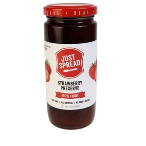 Just Spread Preserve 100 Percent Fruit Strawberry - Case of 6 - 10 oz - 1 of 4