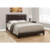 Monarch Specialties Bed Queen Size Platform Bedroom Frame Upholstered Pu Leather Look Wood Legs Brown Transitional - 2 of 4