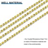 Unique Bargains DIY Bag Clothing Decoration Crystal Rhinestone Sew on Close Claw Chain Trim - 3 of 4