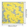 Elerevyo Women's Floral Contrast Color Silk Feeling Satin Square Scarves Bandanas 35.4" X 35.4" - 3 of 4