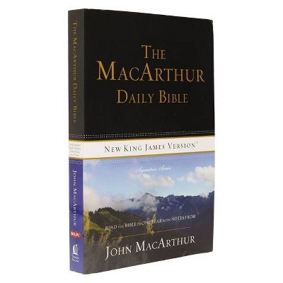 MacArthur Daily Bible-NKJV - by  Thomas Nelson (Paperback)