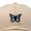 Dalix Butterfly Embroidered Cap Cotton Baseball Hat Garden Womens - 2 of 4