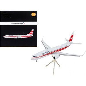 Boeing 737-800 Commercial Aircraft w/Flaps Down "American Airlines" Gray w/Red 1/200 Diecast Model Airplane by GeminiJets - 1 of 4