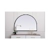Elegant Lighting Metal Frame Arch Mirror 33x24 Inch in Black - 4 of 4