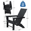 GARPROVM Upgraded Folding HDPE Adirondack Chair Weather-Resistant Outdoor Patio Chair - 2 of 4