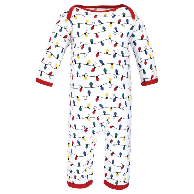 Hudson Baby Infant Boy Cotton Coveralls, Christmoose, 6 of 7