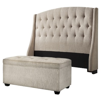 roma tufted wingback bedroom collection - dorel asi : target