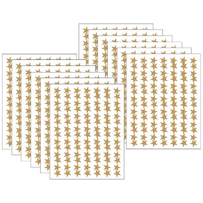 Teacher Created Resources Valu-pak Gold Foil Star Stickers Gold 686/pack 6  Packs (tcr5799-6) : Target