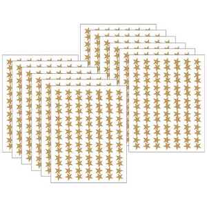 Teacher Created Resources Gold Stars Foil Stickers 294 Per Pack 12 Packs (TCR1276-12) - 1 of 2