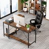 Tribesigns L Shaped Desk with Storage Shelves - 3 of 4