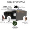 10x20FT Pop Up Canopy Tent with Sidewalls, Portable Outdoor Canopy - 4 of 4