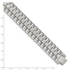 Black Bow Jewelry 17mm Stainless Steel Brushed & Polished Heavy Link Bracelet, 8.25 Inch - image 3 of 4