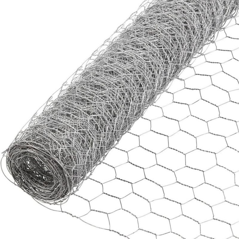 YARD GARD Galvanized Hexagonal Poultry Netting with 2 Inch Mesh Size and Silver Finished for Garden and Poultry Habitat Supplies, Silver, 5 of 7