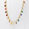 Ross-Simons 1.90 ct. t.w. Multi-Gemstone Drop Necklace in 18kt Gold Over Sterling Size 18 - 4 of 4