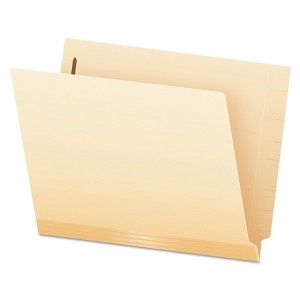 TUFF Laminated Fastener Folders with Reinforced Tab, 0.75