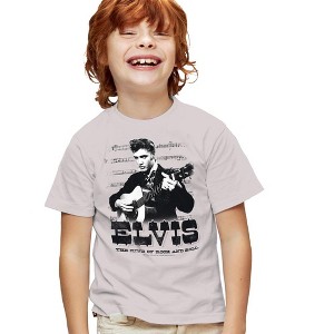 Boys' Short Sleeve Elvis Presley the King Of T-Shirt - 1 of 4