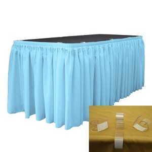 Slickblue Polyester Poplin Table Skirt with L-Clips - 1 of 1