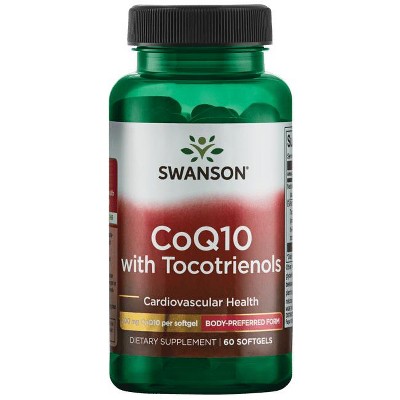 Swanson Coq10 with Tocotrienols 200 mg 60 Softgels.
