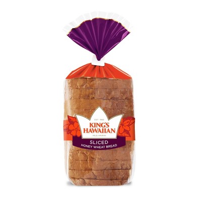 King's Hawaiian Sliced Honey Wheat Bread - 13.5oz