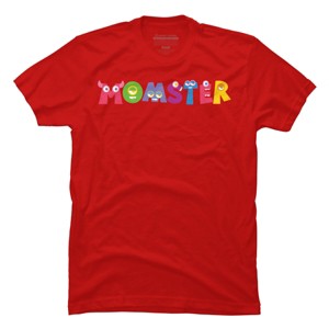 Men's Design By Humans Cute Momster Cartoon Monster By averilshop T-Shirt - 1 of 2