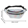 Unique Bargains Stylish Glossy Holographic Sports Waist Bag 1 Pc - 3 of 4