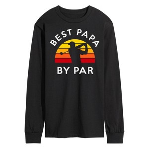 Men's - Instant Message - Best Papa By Par Long Sleeve Graphic T-Shirt - 1 of 4