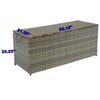 LOVSON Outdoor Storage Box, 113 Gallon Wicker Patio Deck Boxes with Lid, Outdoor Cushion Storage for Kids Toys, Pillows, Towel Grey Wicker - 3 of 4