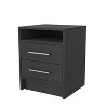 NicBex Nightstand with 2 Drawers,Modern Bedside Table with Wood Frame and Pulls,Side Table for Bedroom,Living Room - 2 of 4