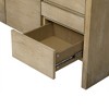Luxystar Modern 60" Sideboard Buffet Cabinet with Storage Open Shelf and Drawers, Natural - 3 of 4