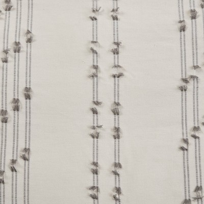 Ivory Cotton Jacquard Full/Queen Duvet Cover Set