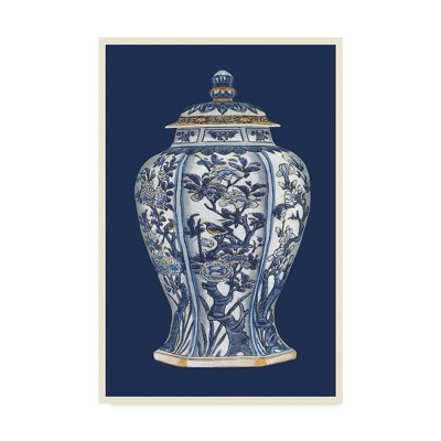 Blue and White Porcelain Vase Canvas Art, 22x32 Inches