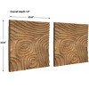 Uttermost Channels Wood Wall Decor Set Of 2, Brown - 3 of 4