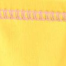 yellow w/ pink stitch