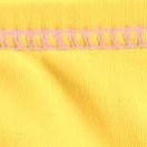 yellow w/ pink stitch