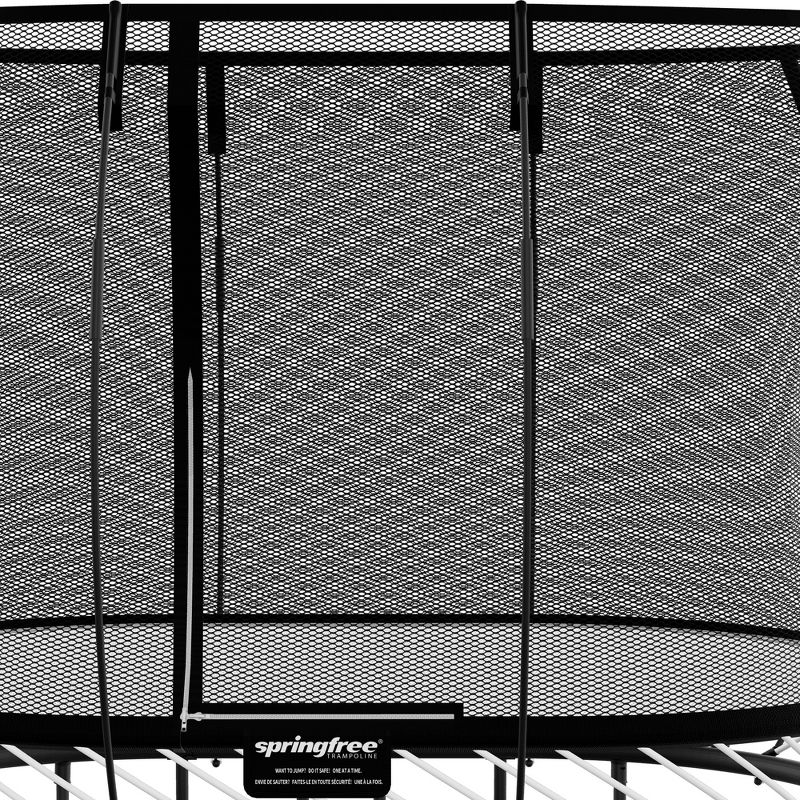 Springfree Trampoline Kids Trampoline with Safety Enclosure Net and SoftEdge Jump Bounce Mat for Outdoor Backyard Bouncing, 6 of 8