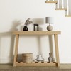 Galano Wood Console Table with Bottom Shelf 43" W x 12" D x 32" H - 4 of 4