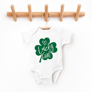 The Juniper Shop One Lucky Girl Heart Baby Bodysuit - 1 of 2