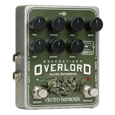 Electro-Harmonix Operation Overlord  Overdrive Effects Pedal W/Power Supply