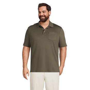Lands' End Men's Big Short Sleeve Supima Polo Shirt - 3x Big